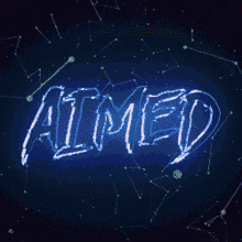 a lightning bolt strikes the word ahmed