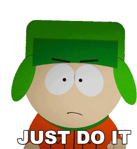 Just Do It Kyle Sticker - Just Do It Kyle South Park Stickers