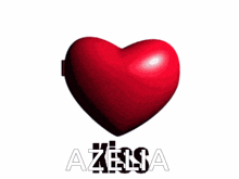 a picture of a girl in a heart with the name azena