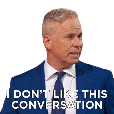 I Dont Like This Conversation Gerry Dee Sticker - I Dont Like This Conversation Gerry Dee Family Feud Canada Stickers