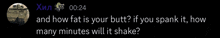 a screenshot of a video asking how many minutes it will shake