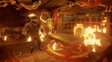 Sea Of Thieves Video Game GIF - Sea Of Thieves Video Game Burning GIFs