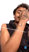 a man with a tattoo on his arm has the words " made a wish if u see this then it came true "