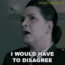 I Would Have To Disagree Governor Joan Ferguson GIF - I Would Have To Disagree Governor Joan Ferguson S2e3 GIFs