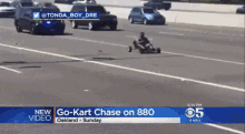 police chase go kart