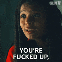 You'Re Fucked Up I'M Fucked Up Marie Moreau GIF - You'Re Fucked Up I'M Fucked Up Marie Moreau Jaz Sinclair GIFs