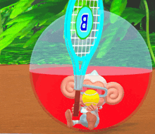 Baby Monkey Ball Tennis GIF - Baby Monkey Ball Monkey Ball Tennis GIFs