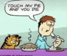 Garfield Funny GIF - Garfield Funny Pie GIFs