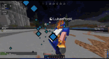 a screenshot of a video game with the name lukaepooki at the top