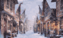 Hogsmeade Pixel GIF - Hogsmeade Pixel Snow GIFs