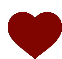 a red broken heart with a white crack in the middle