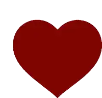 a red broken heart with a white crack in the middle