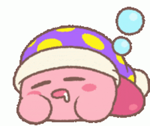 Kirby Sleep Sticker - Kirby Sleep - Discover & Share GIFs