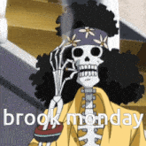 Brook One Piece GIF - Brook One Piece Skeleton GIFs