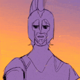a drawing of a man with a helmet that says odysseyus i 'm just a man .