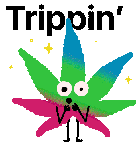 Trippin High Sticker - Trippin High Stoned Stickers