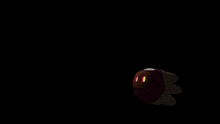 a black background with a few orange spots