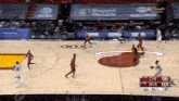 a basketball game is being played in chicago and the score is 96 to 101