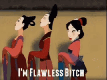Flawless Mulan GIF - Flawless Mulan Chin Up GIFs