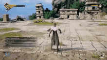 a video game is being played with a character named black castle