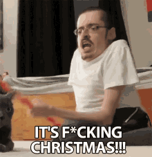 its fucking christmas christmas merry christmas greetings holiday