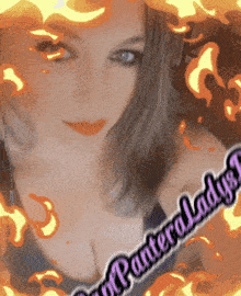 a picture of a woman with the name panterlady written on it