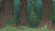 a cartoon character with a straw hat is holding a boy