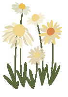 Nola Daisy Sticker - Nola Daisy Flower Stickers