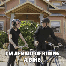 Scaredy GIF - Im Afraid Of Riding A Bike GIFs
