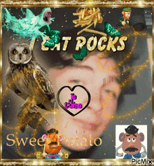 Sweer Potato Mogging GIF - Sweer Potato Mogging I Eat Rocks GIFs