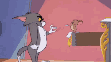 Tom And Jerry Duel Personality GIF - Tom And Jerry Duel Personality Tom Cat GIFs