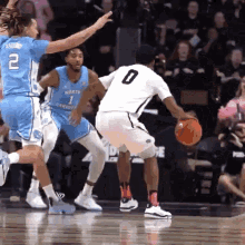 a basketball player with the number 0 on his back