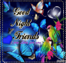 Good Night Friends I Am In Love For You GIF - Good Night Friends I Am In Love For You I Love You GIFs