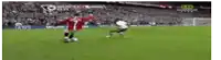 a soccer player with the number 7 on his jersey kicks the ball