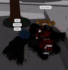 a screenshot of a video game shows a person named ollie