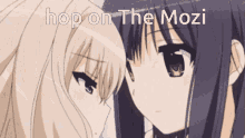 Anime Girl Kiss Hop On GIF