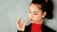水原希子  미즈하라 키코 미즈하라키코 GIF - Kiko Mizuhara Gum Chew GIFs