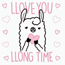 Llama Love You GIF - Llama Love You Long T Ime GIFs