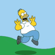 Homer Simpsons Running GIF