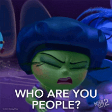 Who Are You People Disgust GIF - Who Are You People Disgust Inside Out 2 GIFs