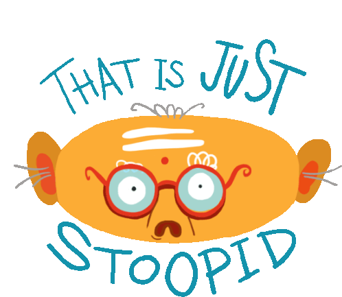Perplexed Professor Says That Is Just Stoopid In English Sticker - Professor Subramanium That Is Just Stoopid Grandpa Stickers