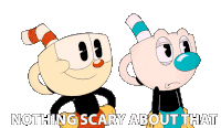 Nothing Scary About That Mugman Sticker