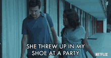 She Threw Up In My Shoe At A Party Jessica Frances Dukes GIF - She Threw Up In My Shoe At A Party Jessica Frances Dukes Maya Miller GIFs