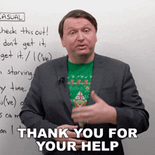 Thank You For Your Help Alex GIF - Thank You For Your Help Alex Engvid GIFs
