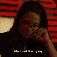 Life Is Not Like A Play Liz Reddick Lawrence GIF - Life Is Not Like A Play Liz Reddick Lawrence The Good Fight GIFs