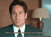 The X Files That Is Essentially Exactly What Happened GIF - The X Files That Is Essentially Exactly What Happened Essentially GIFs
