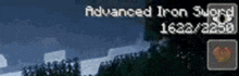 a screenshot of advanced iron sword in minecraft