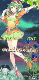 Good Morning Gumi GIF - Good Morning Gumi Vocaloid GIFs