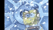 sponge bob square pants patrick winter snowing open sesame