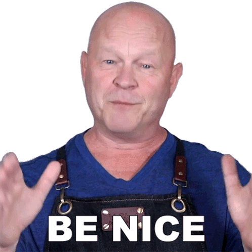 Be Nice Michael Hultquist Sticker - Be Nice Michael Hultquist Chili Pepper Madness Stickers